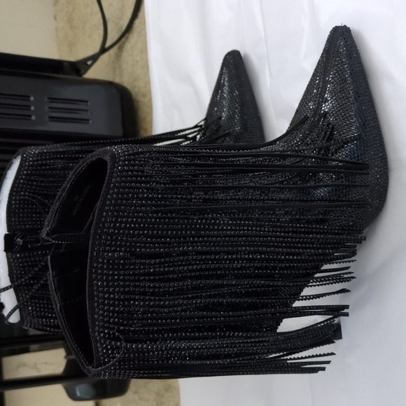 ❌Last Chance Indigo Sahoj Western Fringe Ankle Boots - Picture 3 of 5